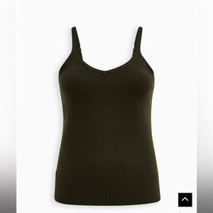 Torrid - Everyday plush Cami Sweater - olive green - size 0 (12) - worn once